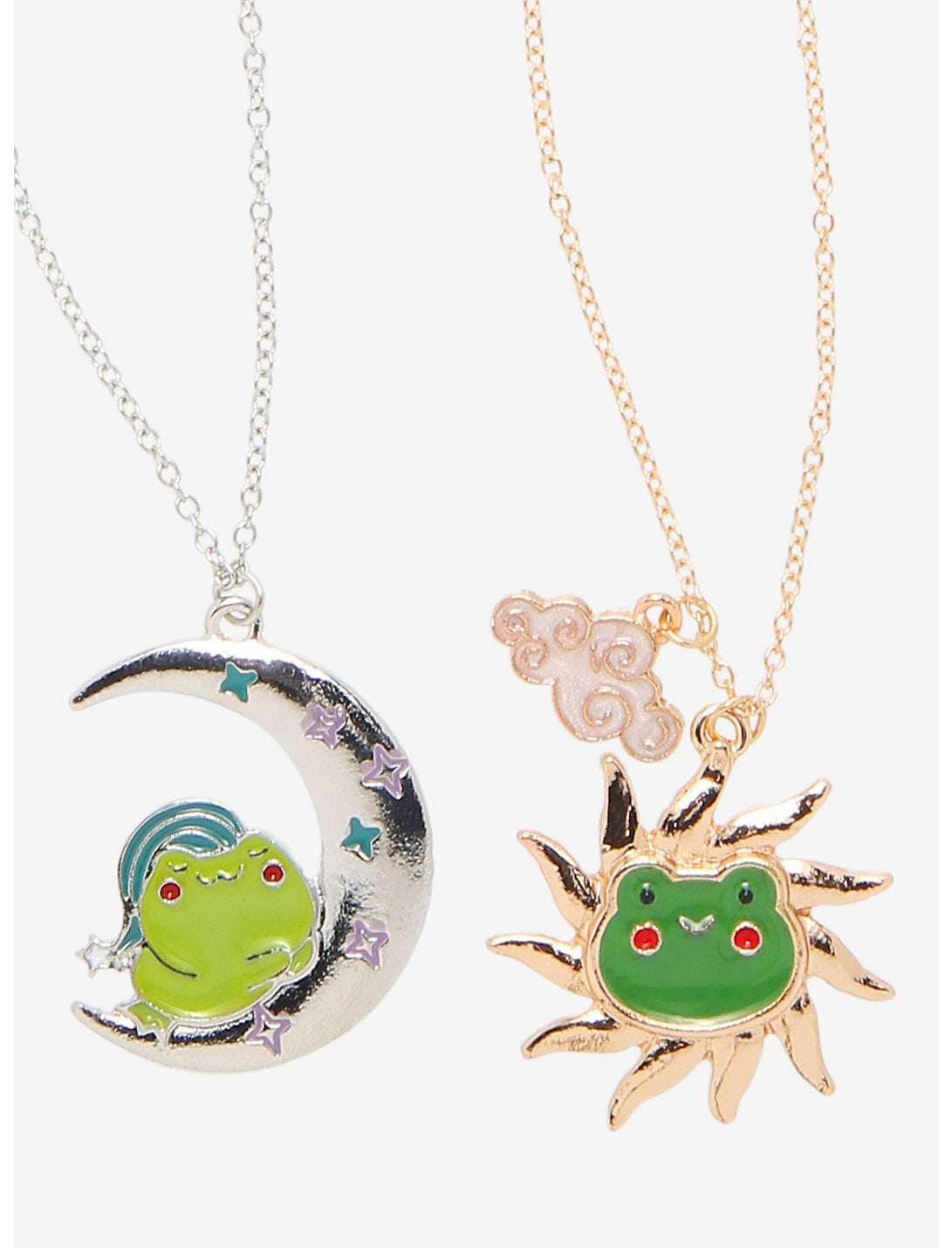 Collar Rana Amistad Sol Y Luna