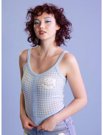 Cinnamoroll Gingham Girls Blusa