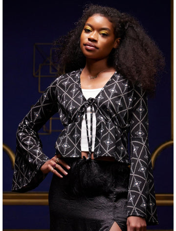 Animales Fantásticos: Los Secretos De Dumbledore Grindelwald Blusa Con Lazo En La Parte Delantera