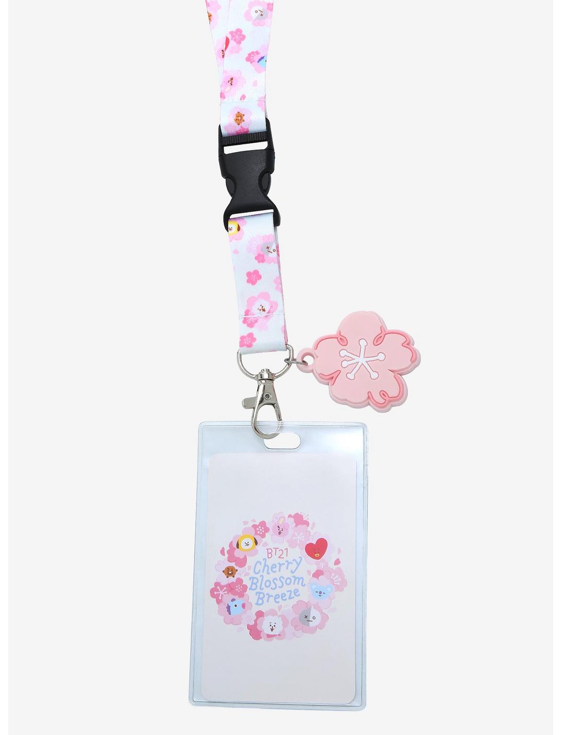 BTS Portagafete Flores Cerezo BTS