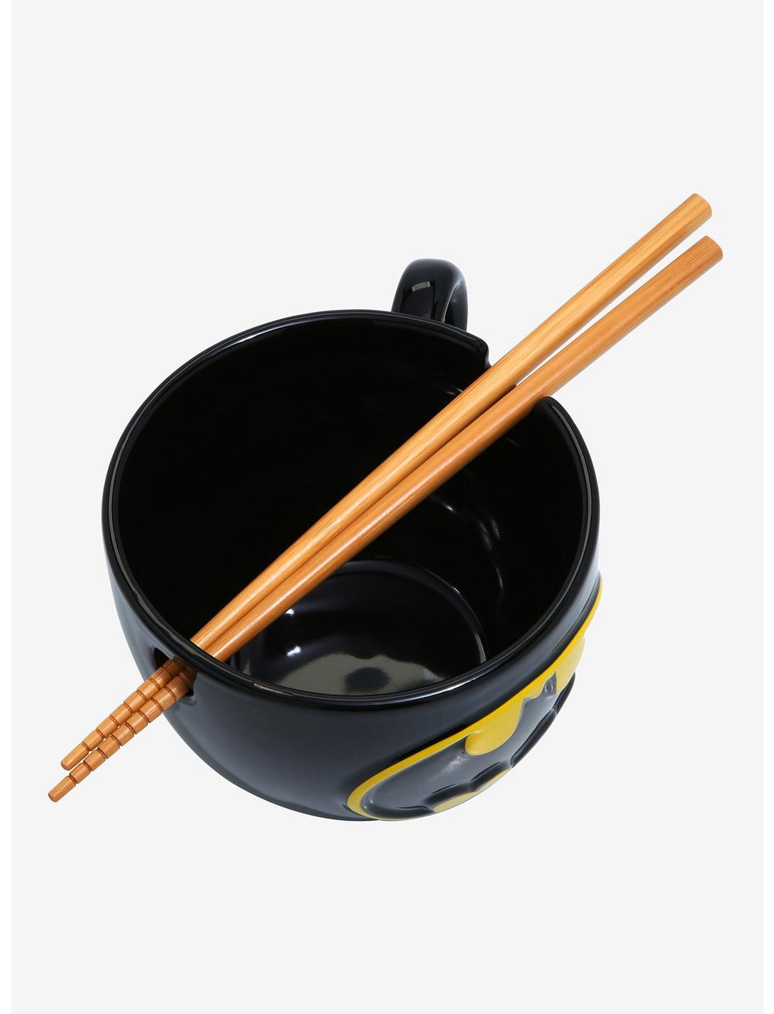 Batman Bowl Ramen Con Palillos
