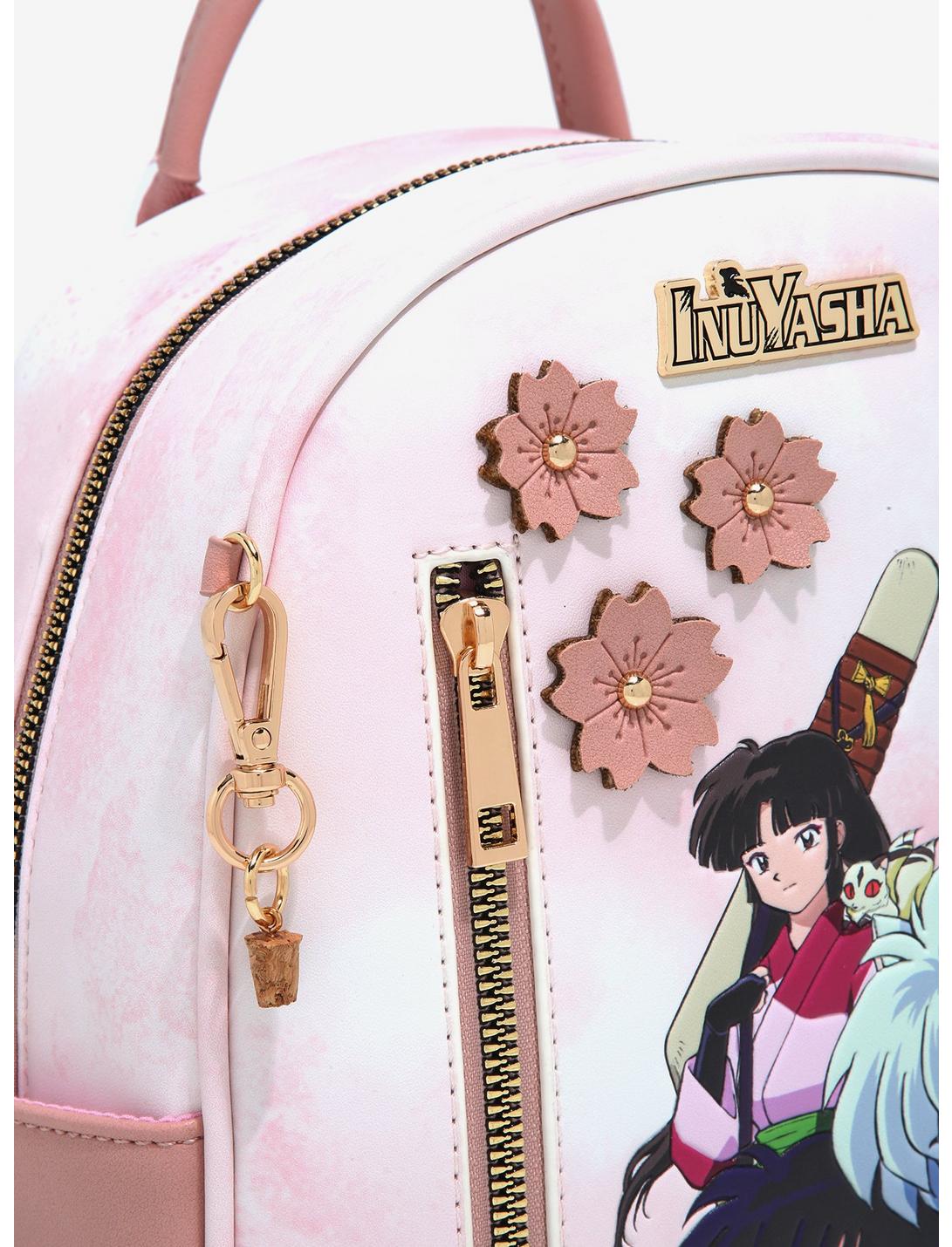 Inuyasha Mochila Flores Rosas