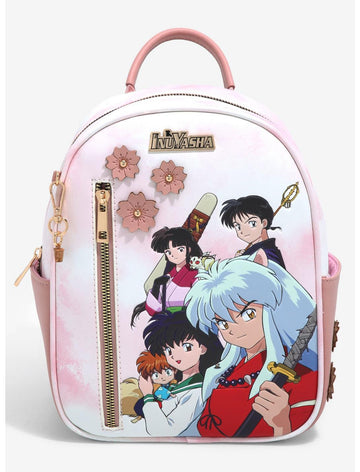 Inuyasha Mochila Flores Rosas