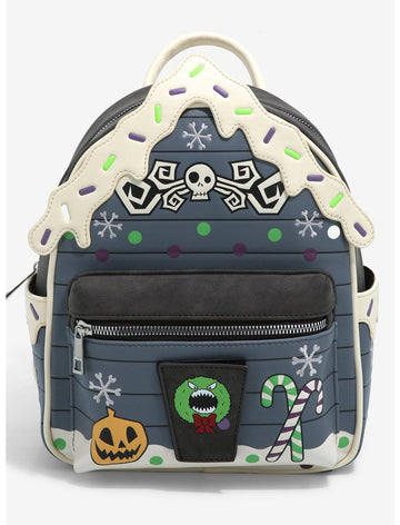 Extraño Mundo De Jack Mochila Navidad Casa De Jengibre