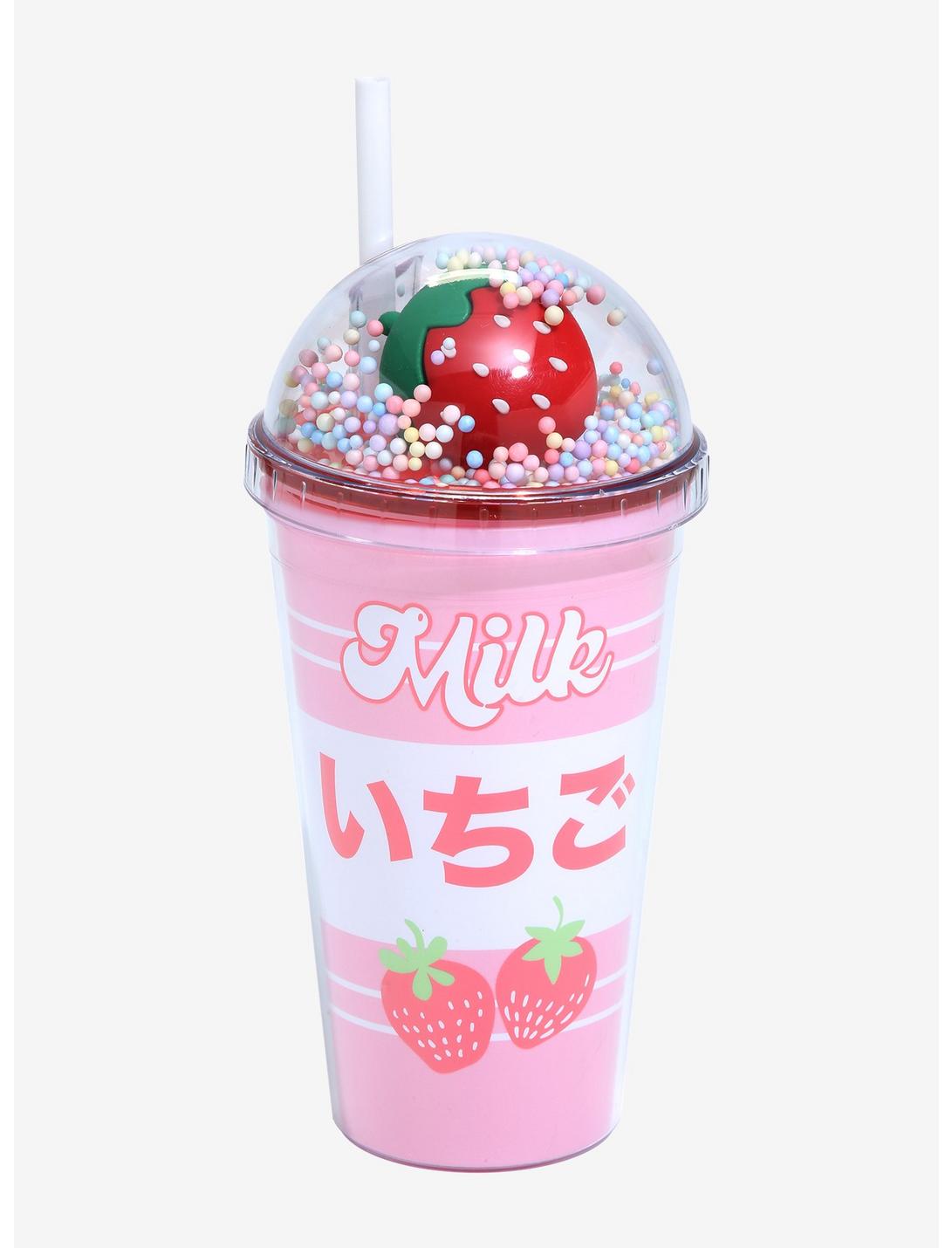 Termo De Fresa Con Leche Colores Botella