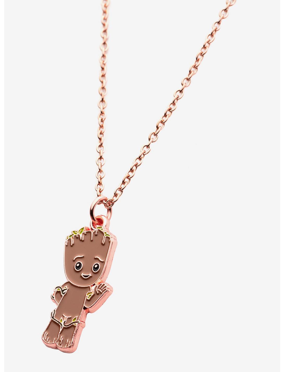 Guardianes De La Galaxia Collar Groot Rosegold