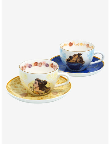 La Bella Y La Bestia Set De Tazas Para El Cafe