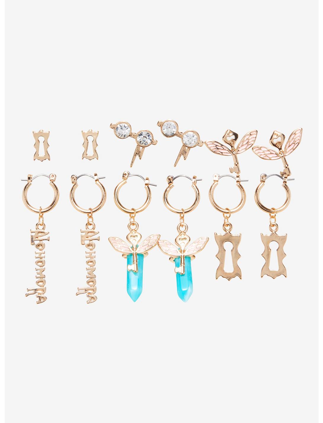 Harry Potter Set De Aretes Llave Magica