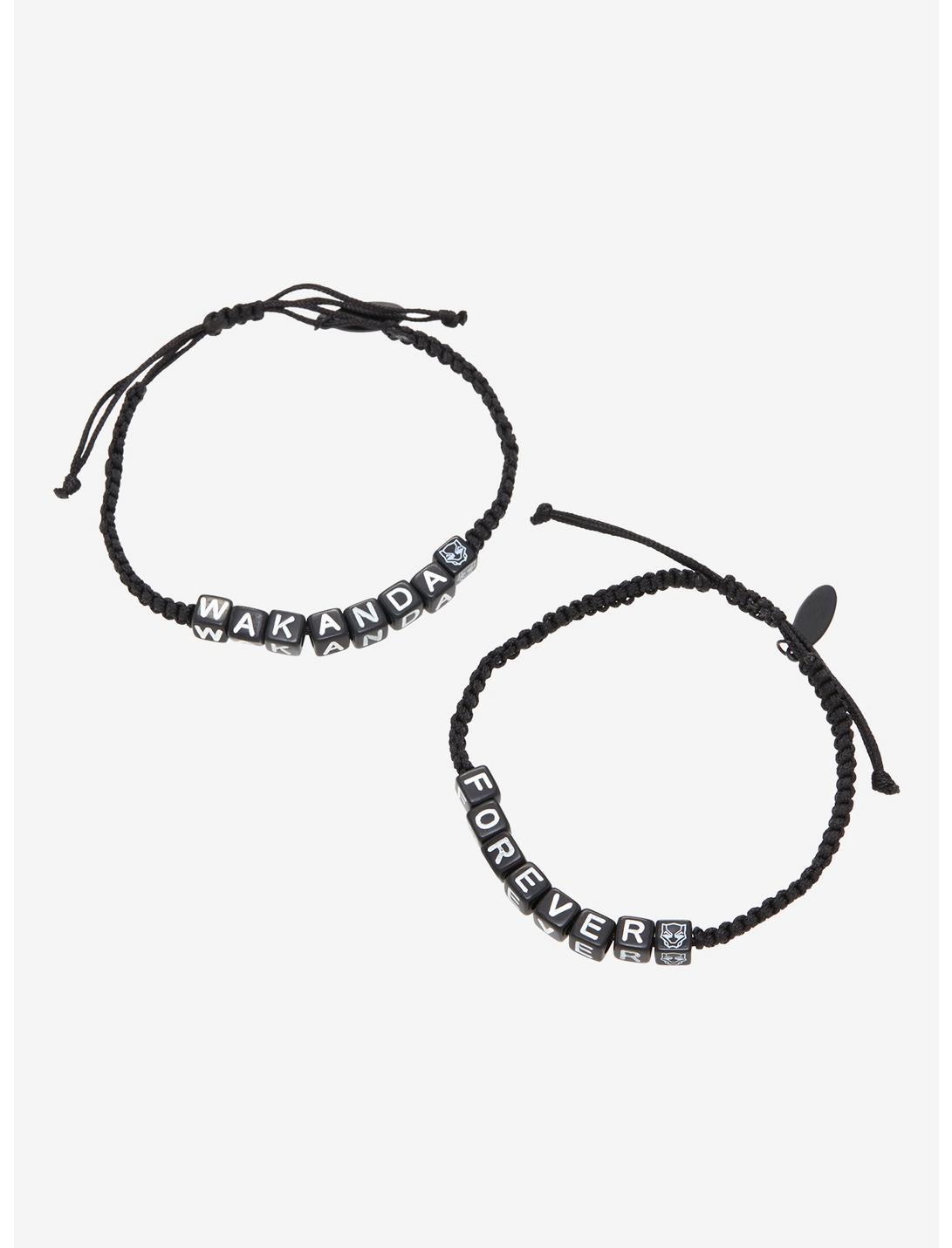 Black Panther Brazaletes BFF Mejores Amigos Wakanda Forever