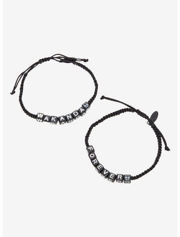 Black Panther Brazaletes BFF Mejores Amigos Wakanda Forever