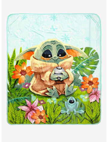 Star Wars Cobija Mandalorian Grogu Bebe