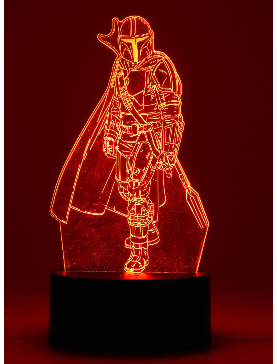 Star Wars The Mandalorian Mando Lampara 3D LED