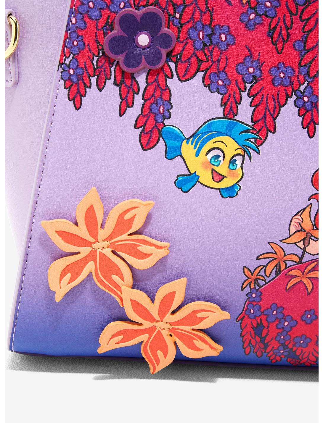 La Sirenita Bolsa Satchel Floral Ariel