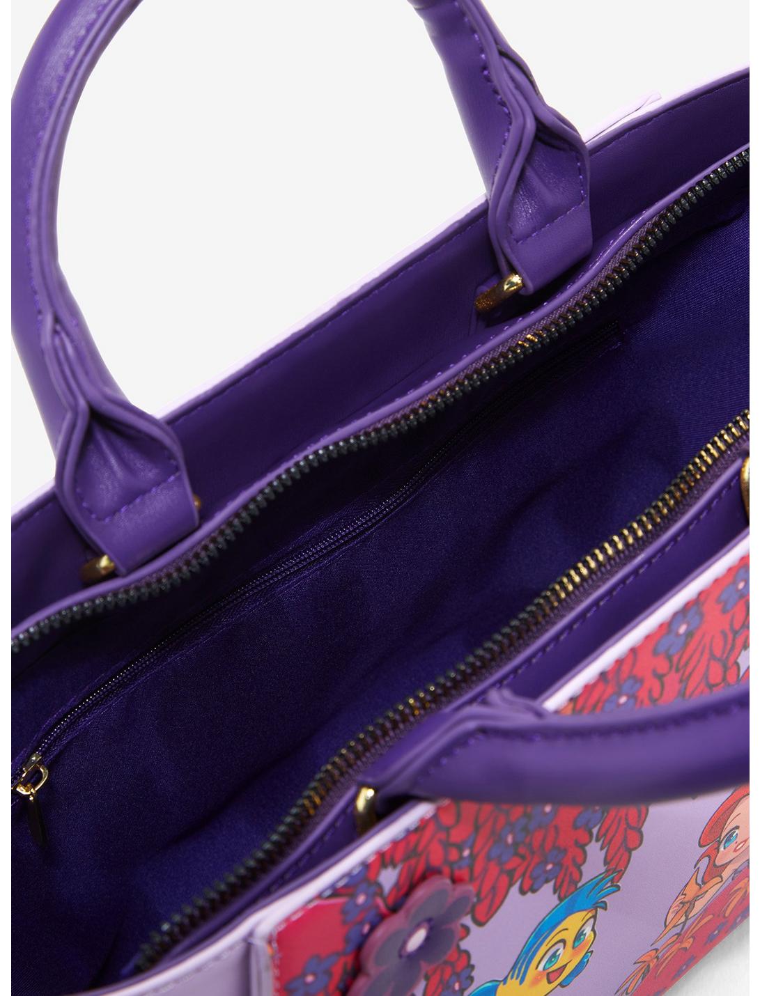 La Sirenita Bolsa Satchel Floral Ariel