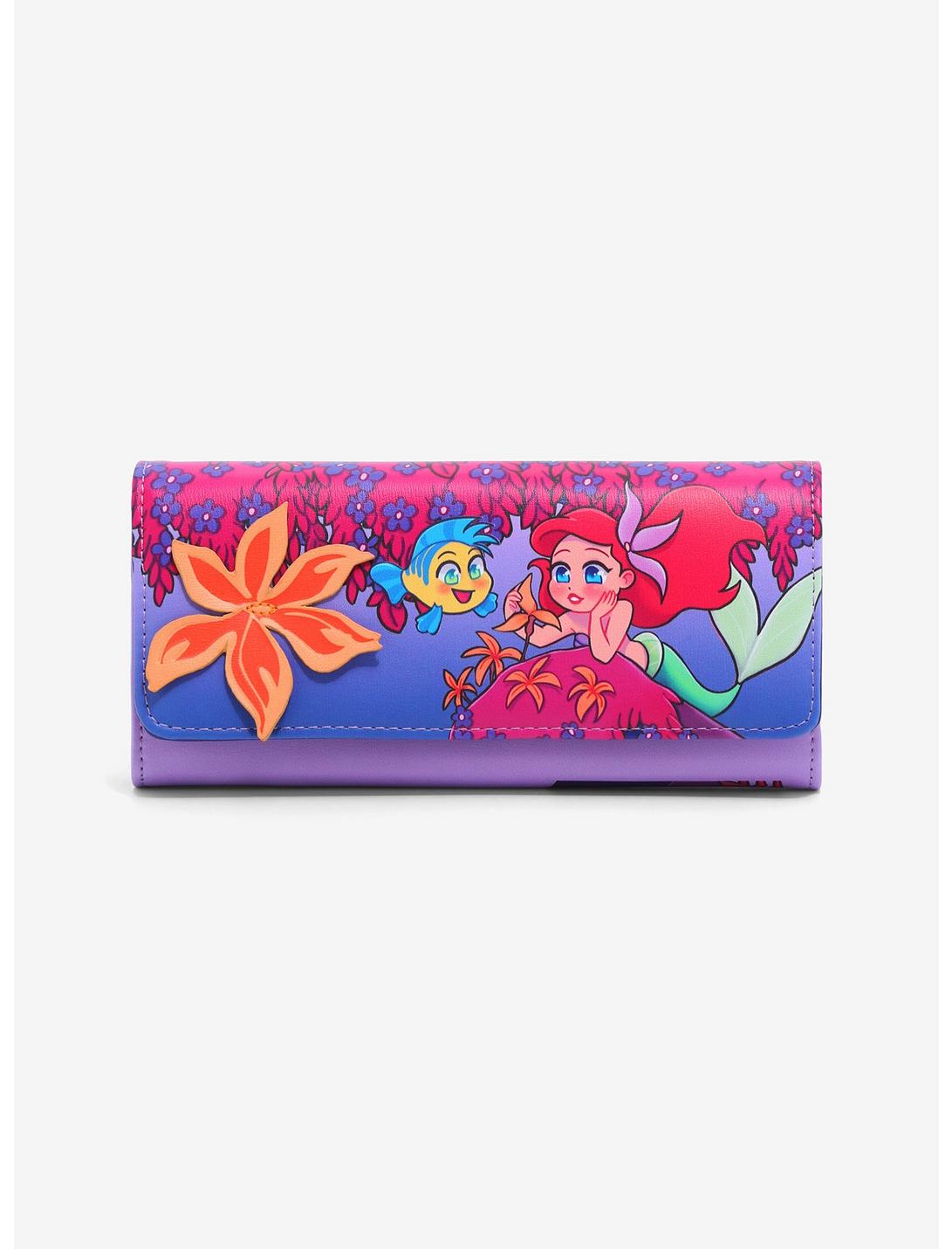 La Sirenita Cartera Ariel Y Flounder Floral