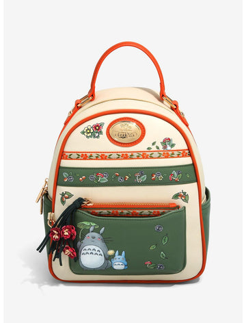 Totoro Mochila Floral Con Monedero