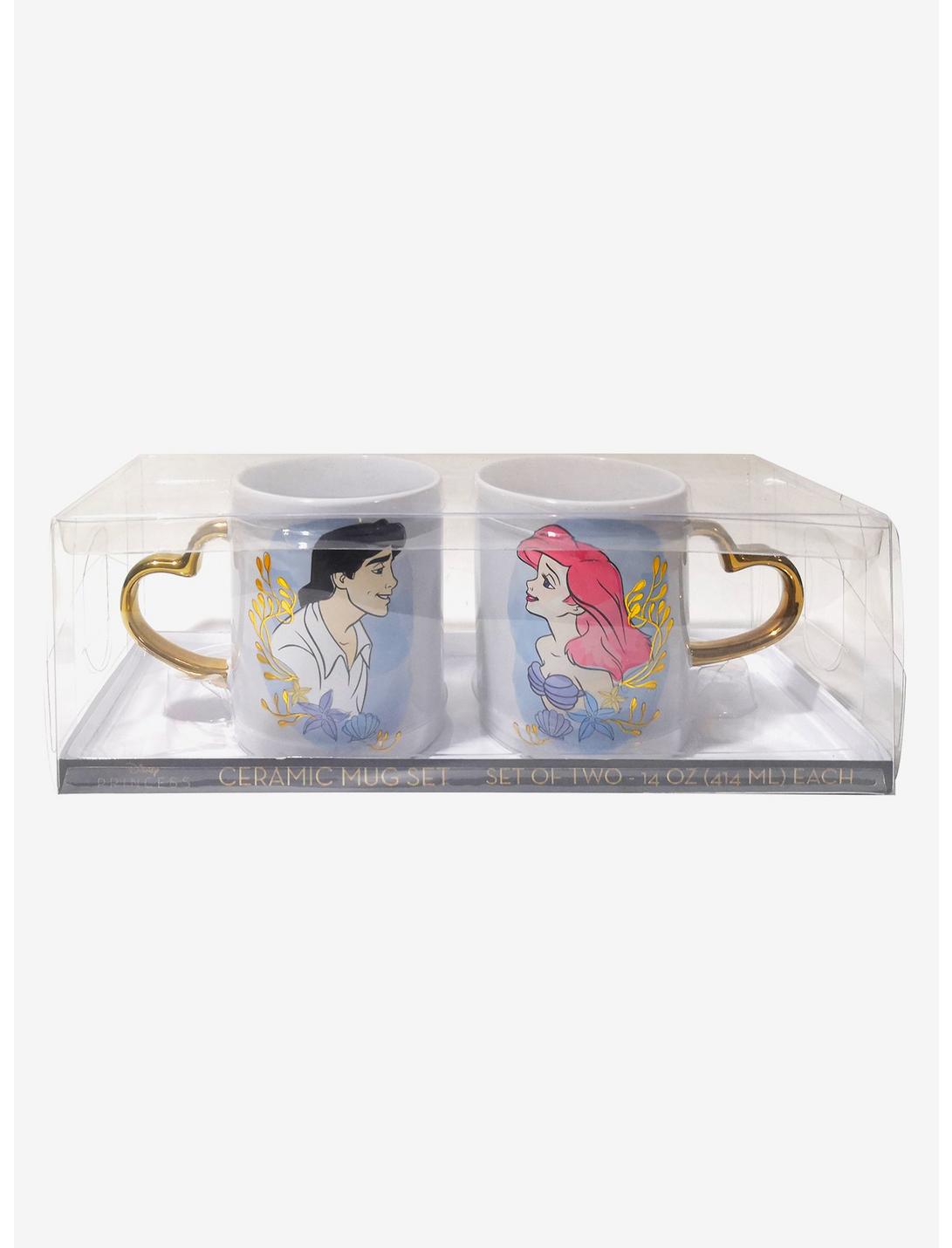 La Sirenita Set De Tazas Ariel Corazon