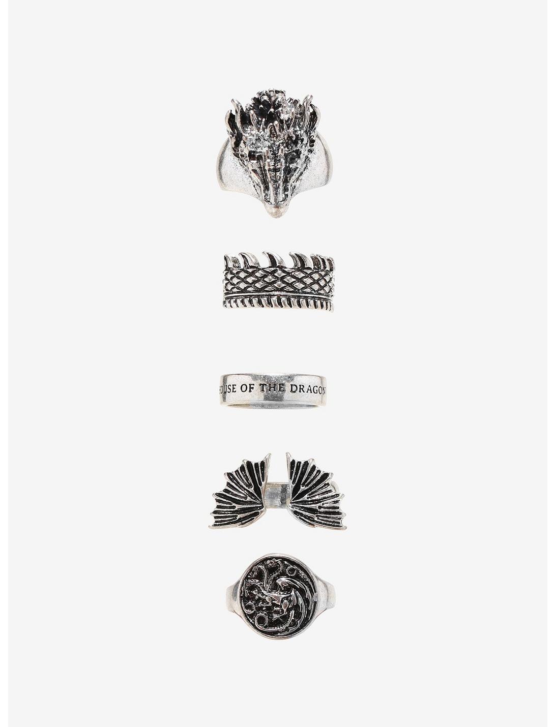 Games Of Thrones House Of Dragons Set De Anillos