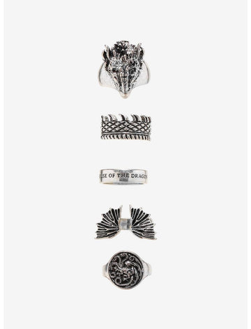 Games Of Thrones House Of Dragons Set De Anillos