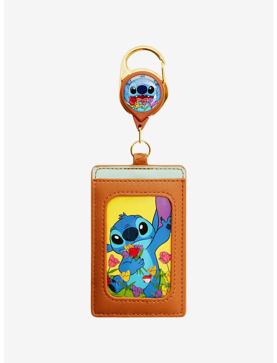 Stitch Portagafete Flores