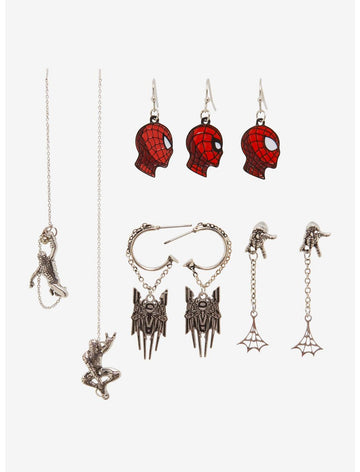 Spider Man Set De Aretes Hombre Araña