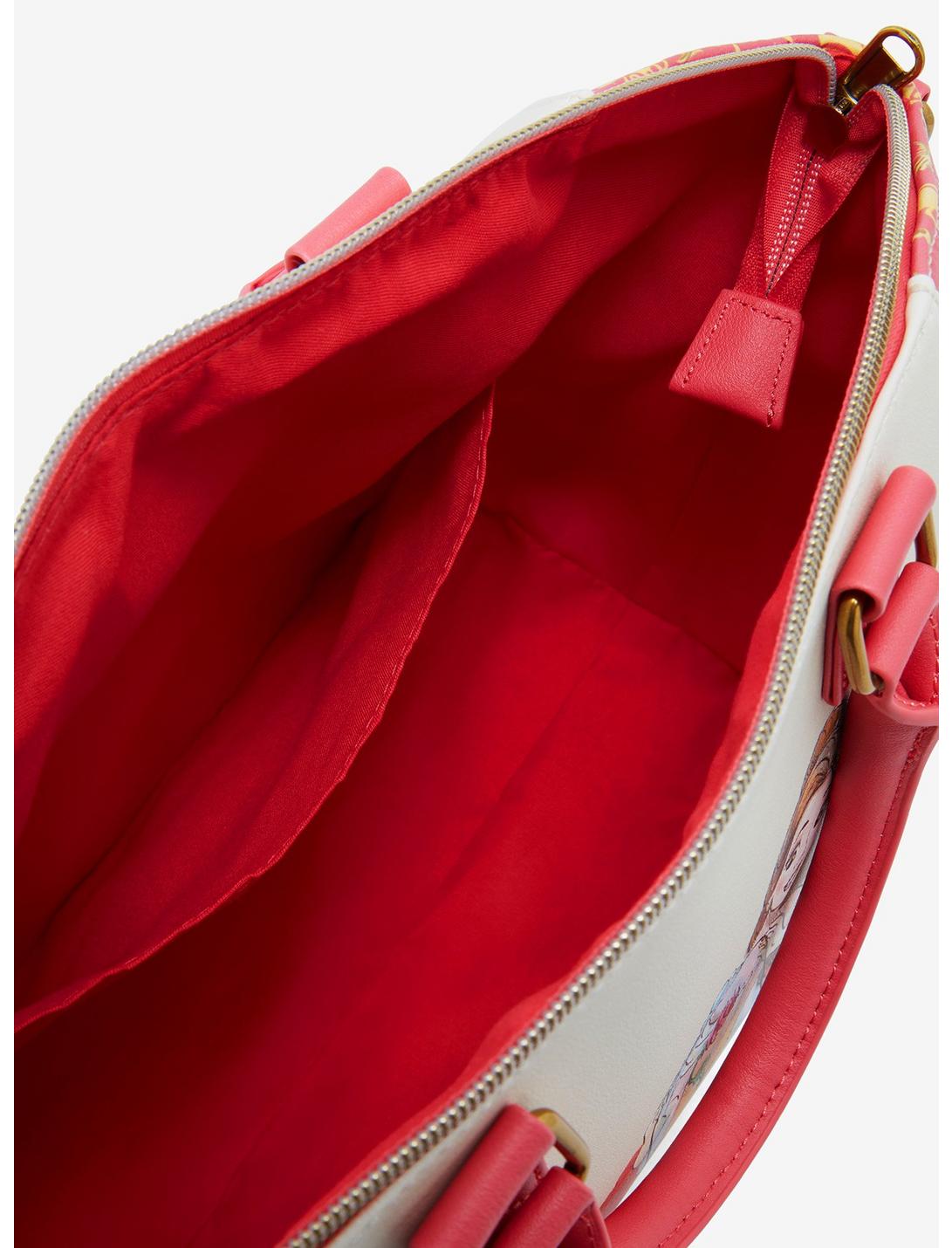 La Bella Y La Bestia Bolsa Rosa Satchel
