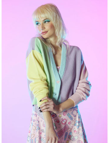 Cardigan Sueter Colores Pastel