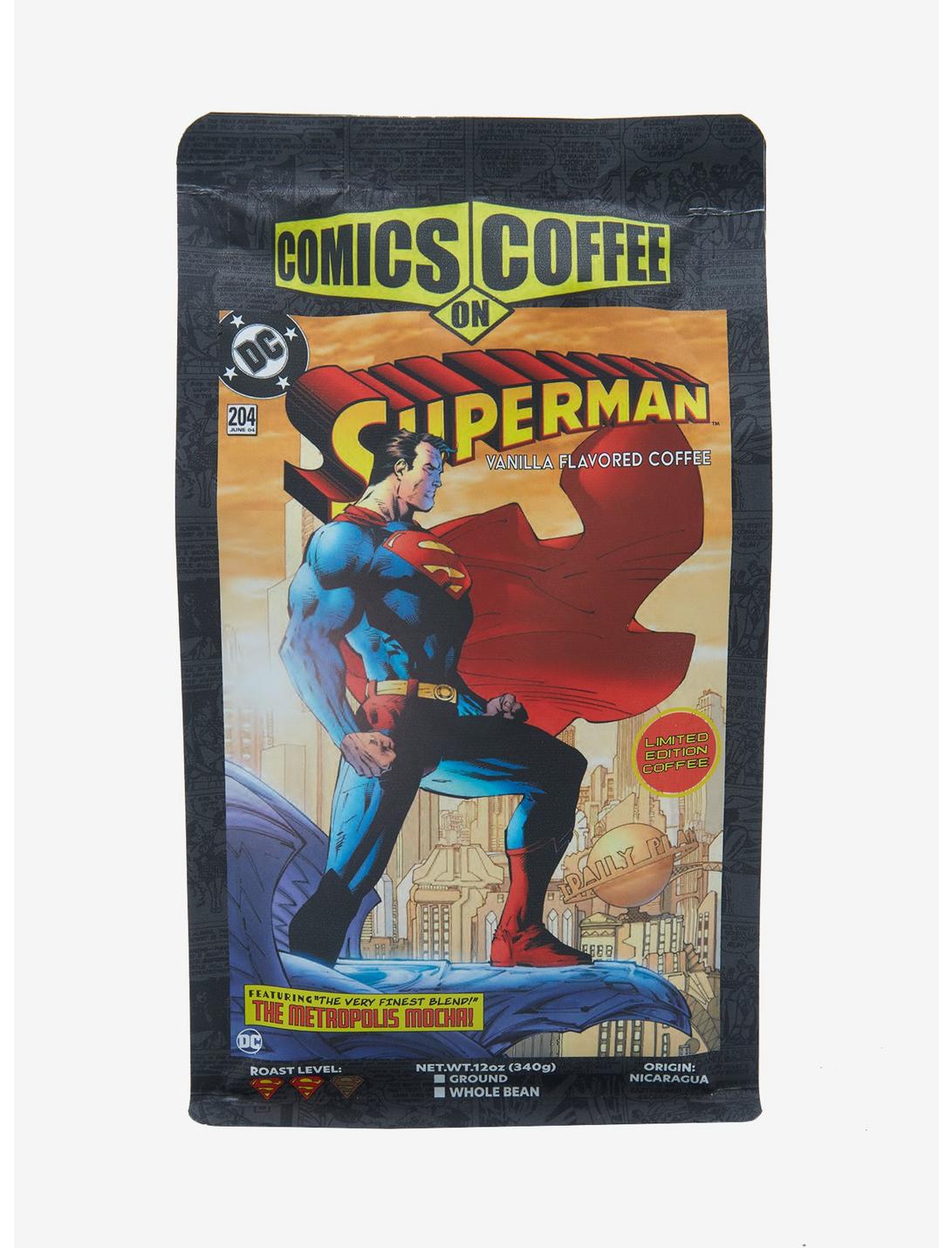 Comics On Coffee DC Comics Superman The Metropolis Mocha! Cafe