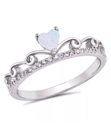 Anillo Reina De Corazones Perla