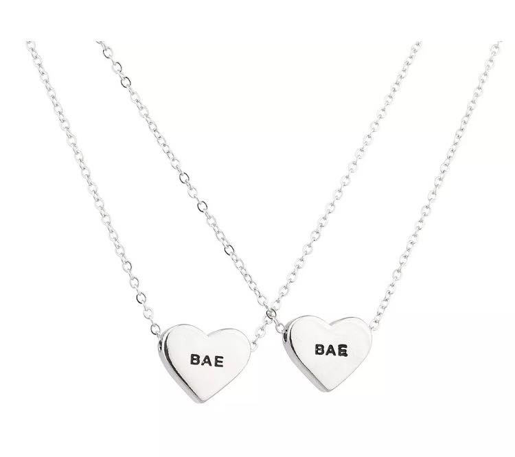 Collar De La Amistad Corazon Duo