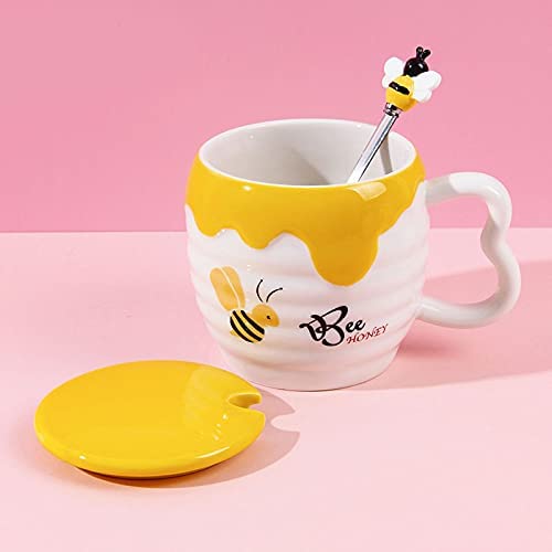 Abeja Taza Y Cuchara Miel