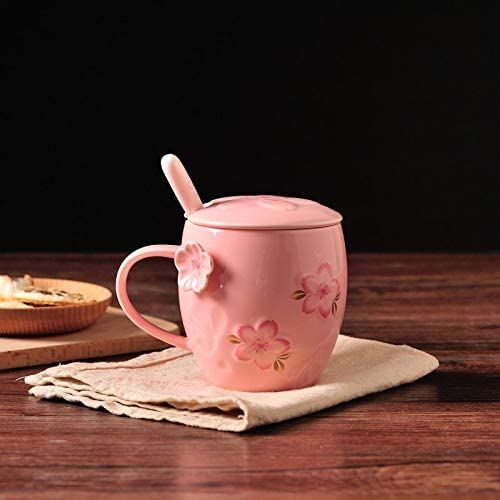 Taza Con Tapadera Sakura Kawaii
