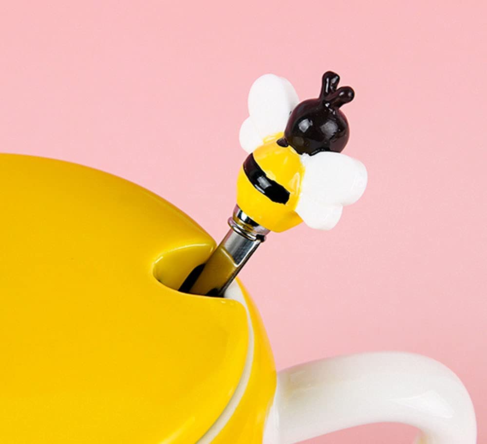 Abeja Taza Y Cuchara Miel