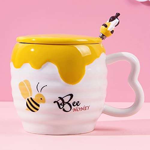 Abeja Taza Y Cuchara Miel