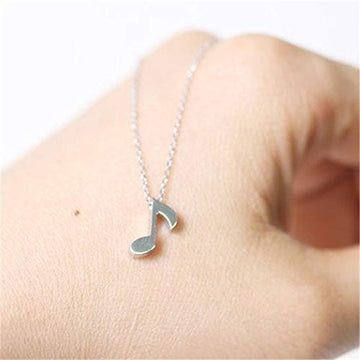 Collar Nota Musical Plata