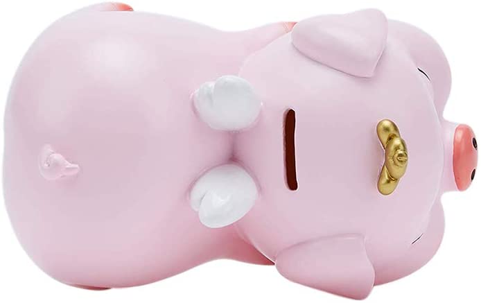 Alcancia Cerdito Durmiendo Puerquito Corona