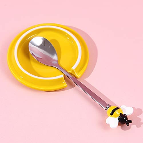 Abeja Taza Y Cuchara Miel