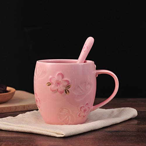 Taza Con Tapadera Sakura Kawaii