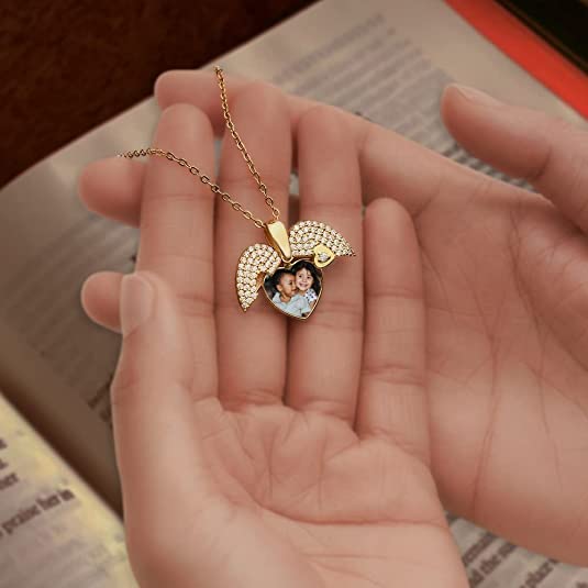 Collar Personalizado Relicario Con Foto Corazon