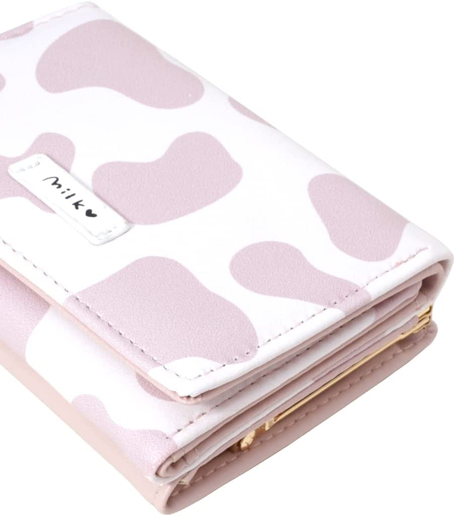 Cartera Estampado Vaca Rosa