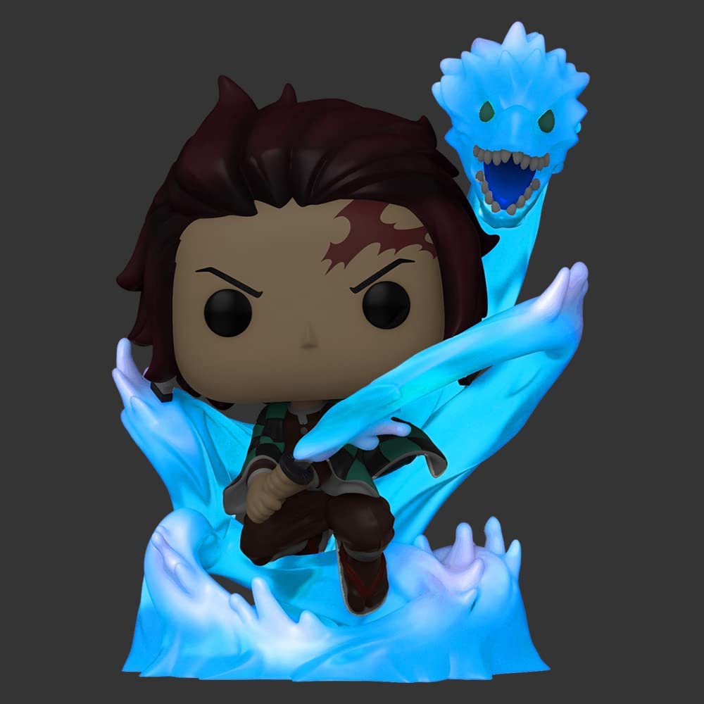 Demon Slayer Funko Tanjiro Dragon Brilla Obscuridad