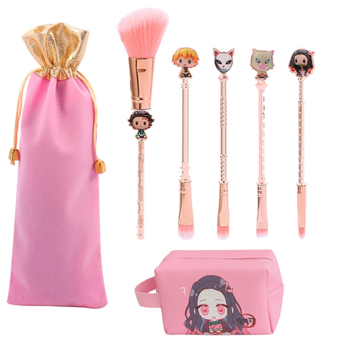 Demon Slayer Set De Brochas Maquillaje