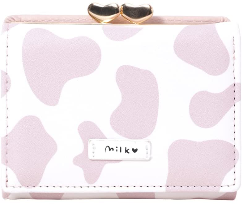 Cartera Estampado Vaca Rosa