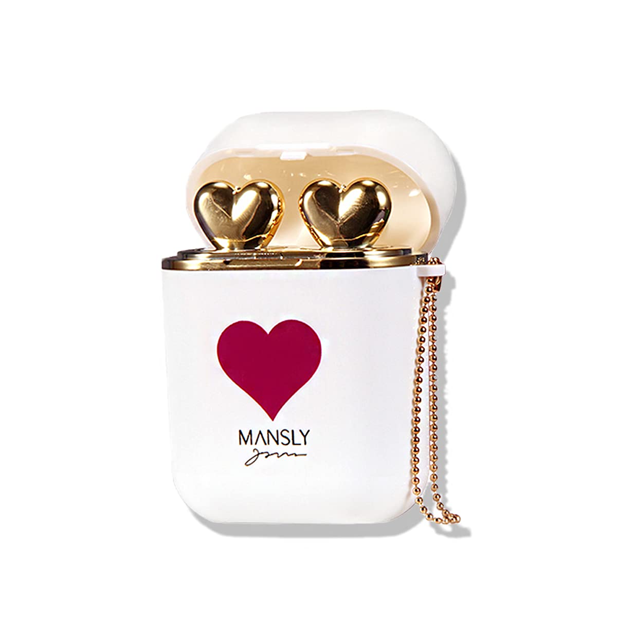 Set De Labiales Tipo Airpod Case Corazon