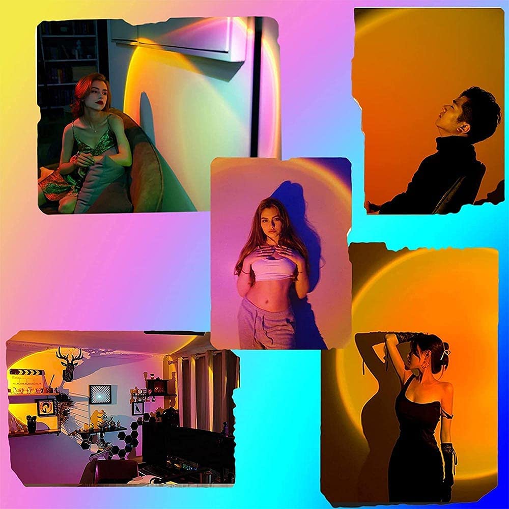 Lampara Puesta De Sol Fotos Selfies Luz