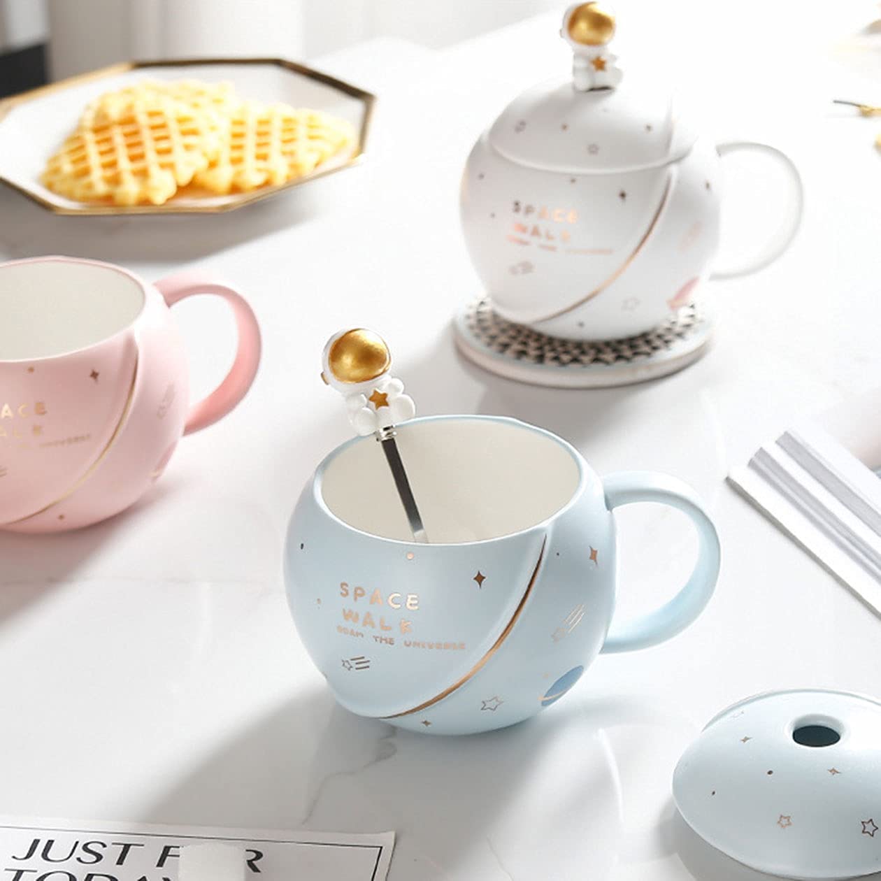 Astronauta Taza Y Cuchara Universo Espacio Space Walk