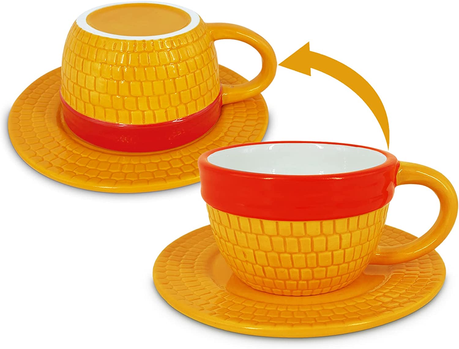 One Piece Taza Sombrero Con Plato