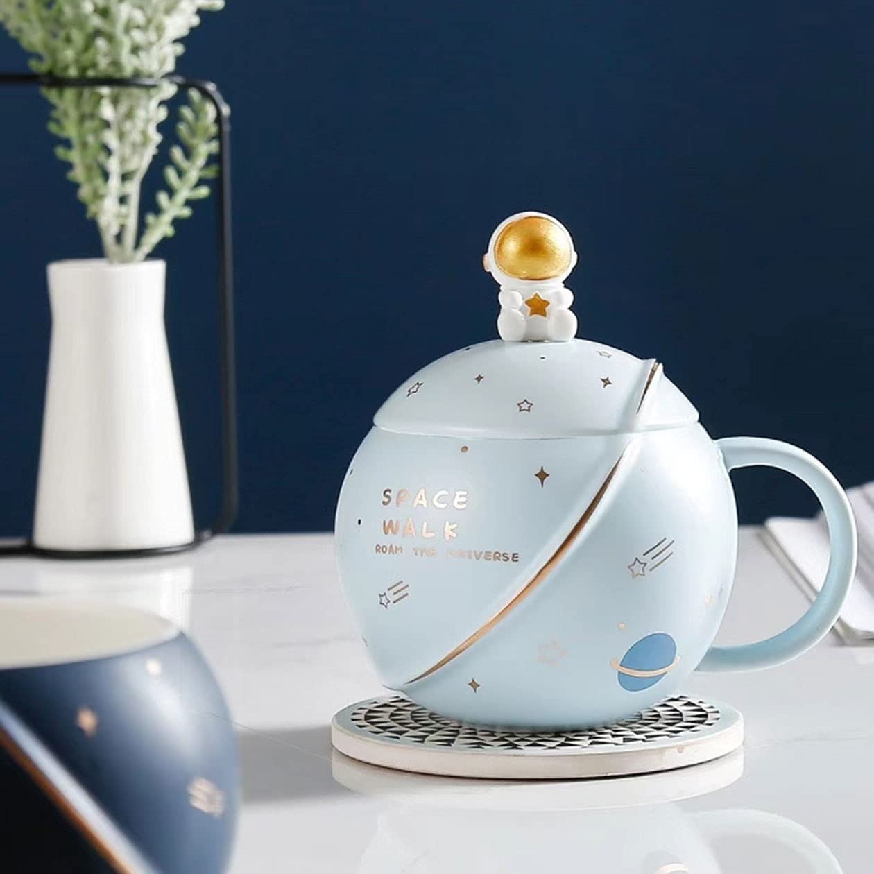 Astronauta Taza Y Cuchara Universo Espacio Space Walk