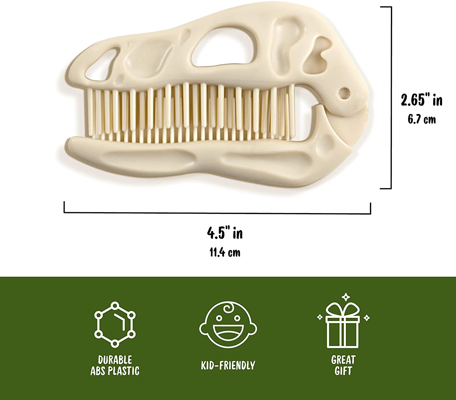 Fred Cepillo Dinosaurio Fosil Cabello