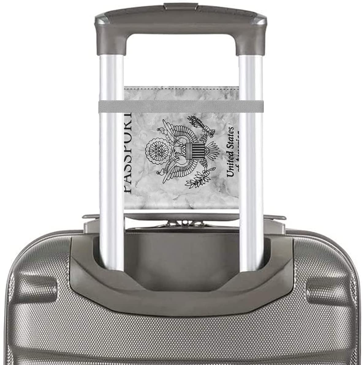 Porta Pasaporte Marmol Gris